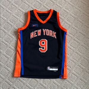 Nike RJ Barrett #9 black Knicks Jersey